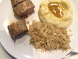 Solomillo de cerdo a la naranja con quinoa