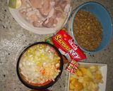Foto del paso 1 de la receta: Almuerzo casero, lentejas express y cachama frita