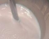 A picture of step 2 of Rose Milk Shake.