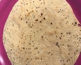 A picture of step 2 of Masala Papad.