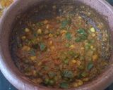 A picture of step 4 of Capsicum sweet corn matar sabji.