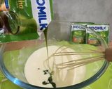 Foto langkah ke 2 dari resep Caramel Cheese Matcha Cake.