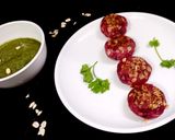 A picture of step 10 of Beetroot Oats Mini Tikki.