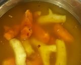 A picture of step 1 of Raw turmeric pickle.