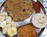 A picture of step 3 of Dal ka pratha.