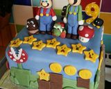 A picture of step 71 of Vickys Super Mario Cake Decoration Idea.