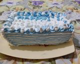 A picture of step 5 of Love Birthday cake💕.