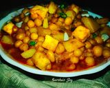 পনির নারকেল কুচি দিয়ে স্ট্রিট স্টাইল ঘুগনি রেসিপি ধাপ - 7 ছবি