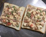 A picture of step 6 of Paneer Open Sandwich.