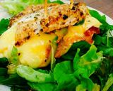 Foto del paso 8 de la receta: Pechuga de pollo rellena con jamón serrano y dos quesos 🍗