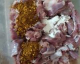 A picture of step 1 of Mutton karahi.