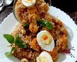 A picture of step 15 of Prawn Dum Biryani.