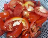 Hình bước làm 1 của món Đậu hủ sốt cà chua