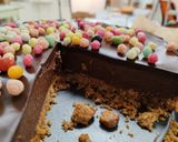 Sütés nélküli cukormentes csokis sajttorta recept fázis 4 fotója