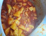 A picture of step 5 of Macaroni Aloo Gravy.