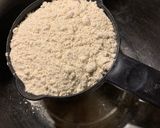 A picture of step 1 of Whey protien waffles.