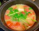蕃茄豆腐香茜蛋花湯的食譜步驟3照片