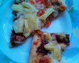 A picture of step 8 of Hawaiian Pizza.
