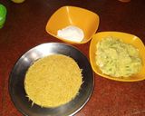 A picture of step 1 of Aloo Paneer Bird Nest.