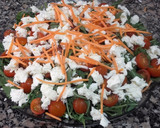 Foto del paso 4 de la receta: Ensalada de rúcula, mozzarella y pimiento asado