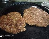 A picture of step 3 of Kuttu and singhara flour tikkuoa.