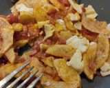 Foto del paso 5 de la receta: Huevos rotos con jamón 😍