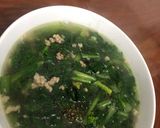 Hình bước làm 2 của món Canh cải thịt bằm