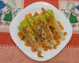Foto del paso 9 de la receta: Corazones de lechuga crujiente al fresco de albaricoque y tierra de olivas negras
