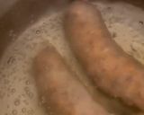 A picture of step 2 of Blanched Hungarian-style Beef Sausage.