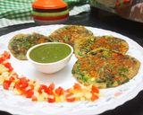 A picture of step 6 of Protein rich Moong-Dal Palak Chilla.