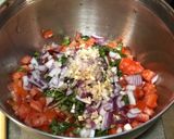 A picture of step 3 of Bruschetta Picada.
