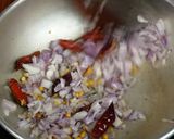 A picture of step 2 of Red cheera thoran.
