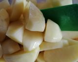 Pas rețetă Frigărui la cuptor cu cartofi la cuptor și sos de maioneză cu usturoi 8 fotografie