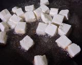 A picture of step 2 of Matar Paneer.