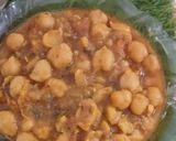 A picture of step 3 of Punjabi thali (Chana mansala & More).