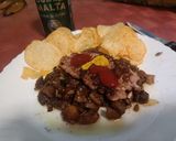 Foto del paso 6 de la receta Longaniza sobre cama de berenjena y cebolla