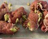 A picture of step 5 of Beef Roll-Ups with Avocado, Ham, and Cheese.