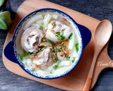 Hình bước làm 2 của món Nui nấu đuôi heo