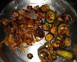 A picture of step 5 of Dry fruits karela.