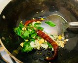 A picture of step 3 of Chow chow with moong dal.