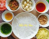 Hình bước làm 1 của món Bánh tráng trộn