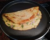 A picture of step 7 of Moong Dal Dosa.