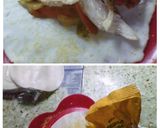 Foto del paso 4 de la receta: Falsos tacos de pollo y verduras (o empanadas abiertas) en la air -fryer