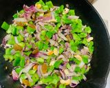 A picture of step 2 of Green Orange quick Pulao.