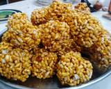 Peanut sessmme chikki and rice puff ladoo recipe step 3 photo