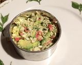 Foto del paso 7 de la receta: Cocina para pareja: Tartare de kanikama y palta con mix de verdes