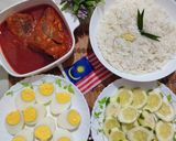 Gambar langkah 5 resipi Nasi lemak Ikan Tongkol Rebus.