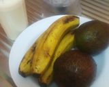 A picture of step 1 of Banana,ovacadoshake# authormarathon# myvalentinesrecipecontest#.