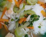 Foto langkah ke 9 dari resep MPASI Sayur bening oyong telur puyuh.