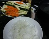 Foto del paso 2 de la receta: Espaguetis / Tallarines de calabacín con Salsa Pesto (vegana)